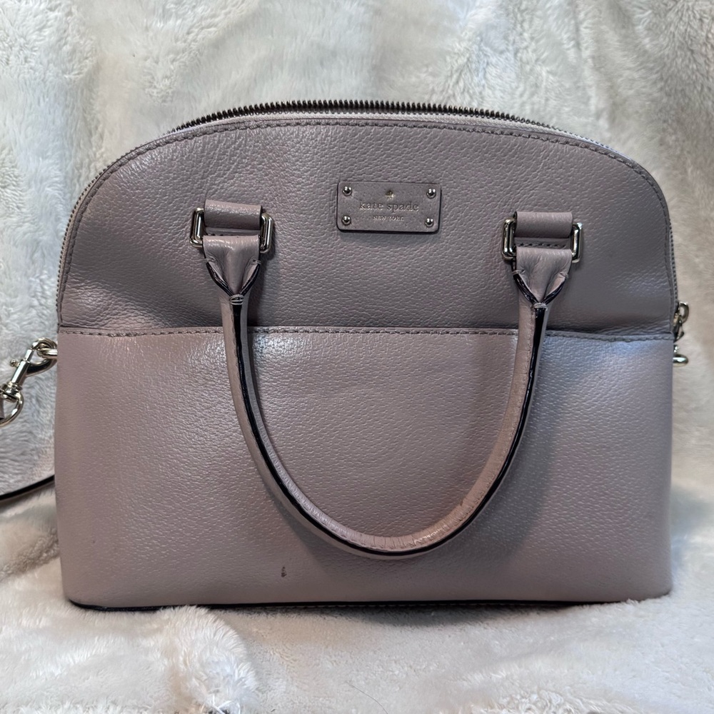 Kate Spade Taupe Leather Satchel